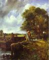 John Constable.  The Lock (A Boat Passing a Lock). 1824.